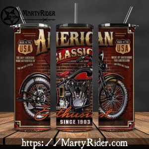 American Classic Motorcycle Harley Davidson Tumbler 20oz