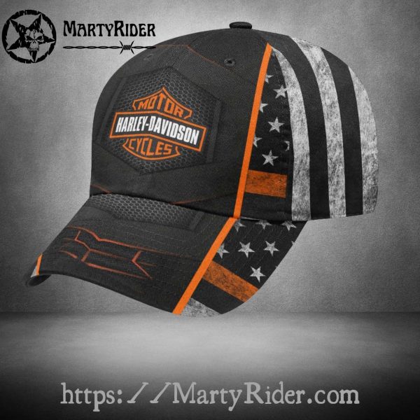 American Flag Harley Davidson Caps – Star Stripe Edition