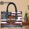 Autumn Moon Floral Harley Davidson Leather Lady Purse