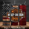 Claw Mark Orange Black Harley Davidson Tumblers 20oz