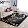 Blackout Skull Stamp Harley Davidson Rugs