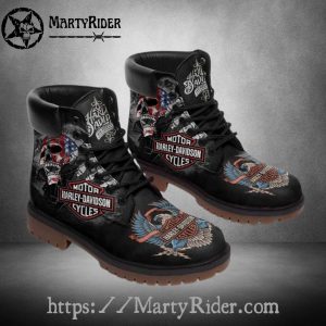 American Skull Harley Davidson Shoes Mens Harley Riding Boots
