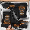 Black Flame Outline Harley Davidson Mens Riding Boots