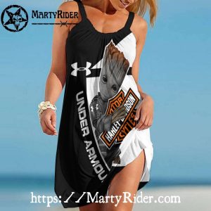 Baby Groot Harley Davidson Dresses Beach Style