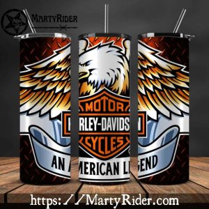 Bald Eagle Legend Harley Davidson Tumblers 20oz