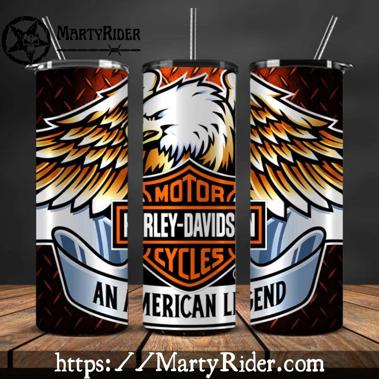 Bald Eagle Legend Harley Davidson Tumblers 20oz Bald Eagle Legend Harley Davidson Tumblers 20oz