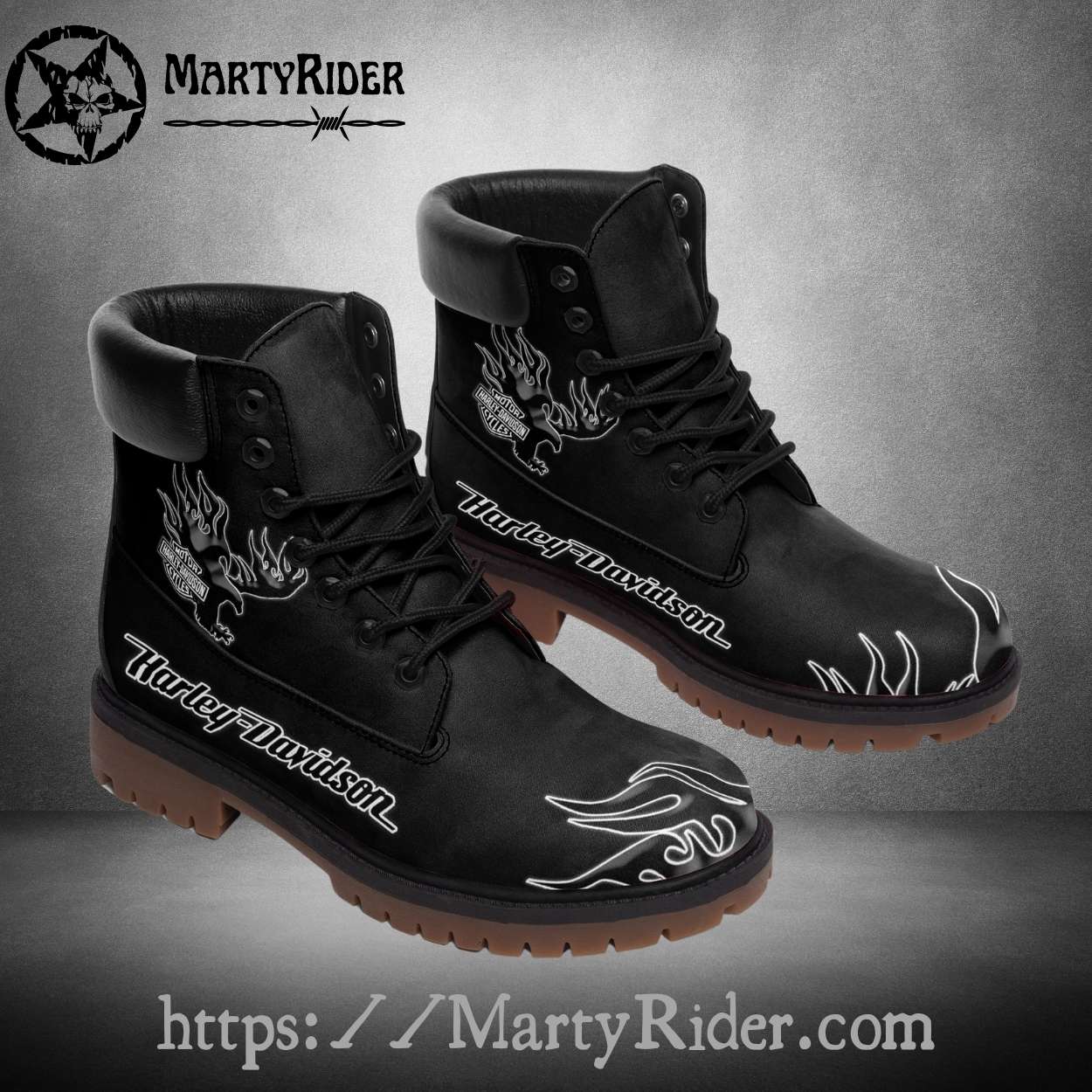 Black Flame Outline Harley Davidson Mens Riding Boots Black Flame Outline Harley Davidson Mens Riding Boots
