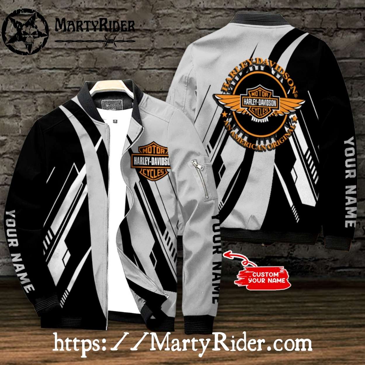 Black Grey Harley Davidson Bomber Jackets bomber harley vibe Black Grey Harley Davidson Bomber Jackets bomber harley vibe