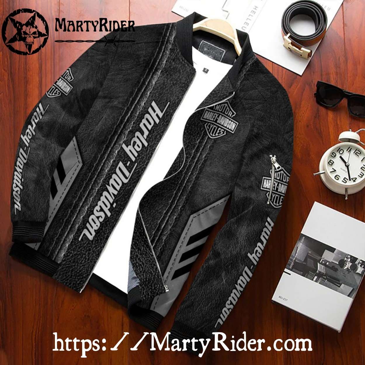 Black Leather Harley Davidson Bomber Jackets bomber harley look Black Leather Harley Davidson Bomber Jackets bomber harley look