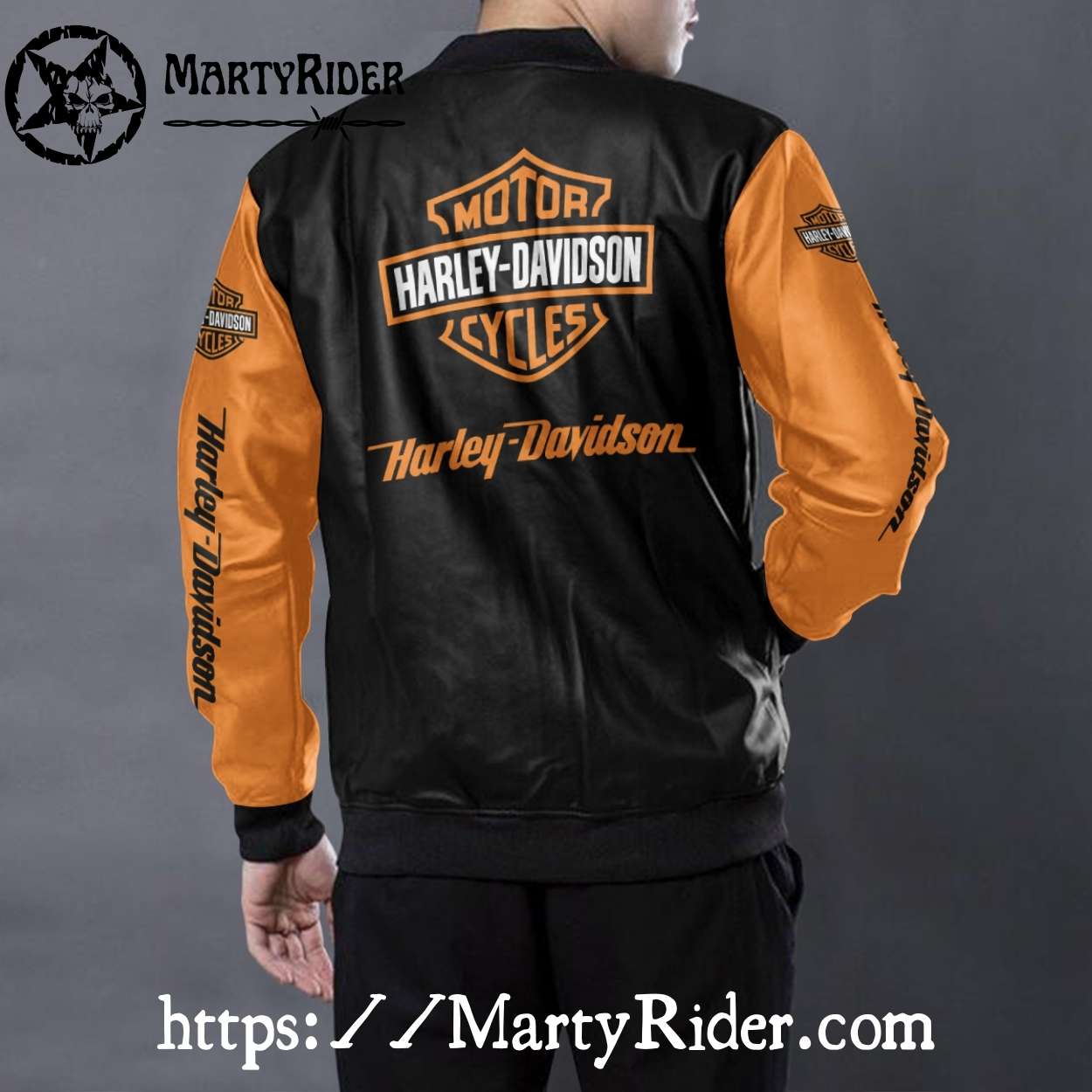 Black Orange Harley Davidson Bomber Jackets bomber harley style Black Orange Harley Davidson Bomber Jackets bomber harley style