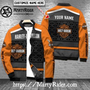 Black Pattern Harley Davidson Bomber Jackets bomber harley look