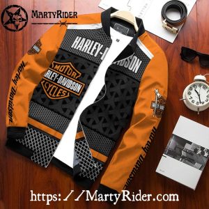 Black Pattern Harley Davidson Bomber Jackets bomber harley look