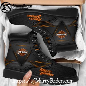 Black Shield Harley Davidson Shoes Timberland Mens Boots