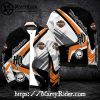 Black Orange Racing Lines bomber jacket Harley Davidson