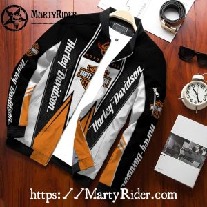 Black White Harley Davidson Bomber Jackets bomber harley jacket