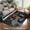 Embossed Shield Logo Harley Davidson Rugs