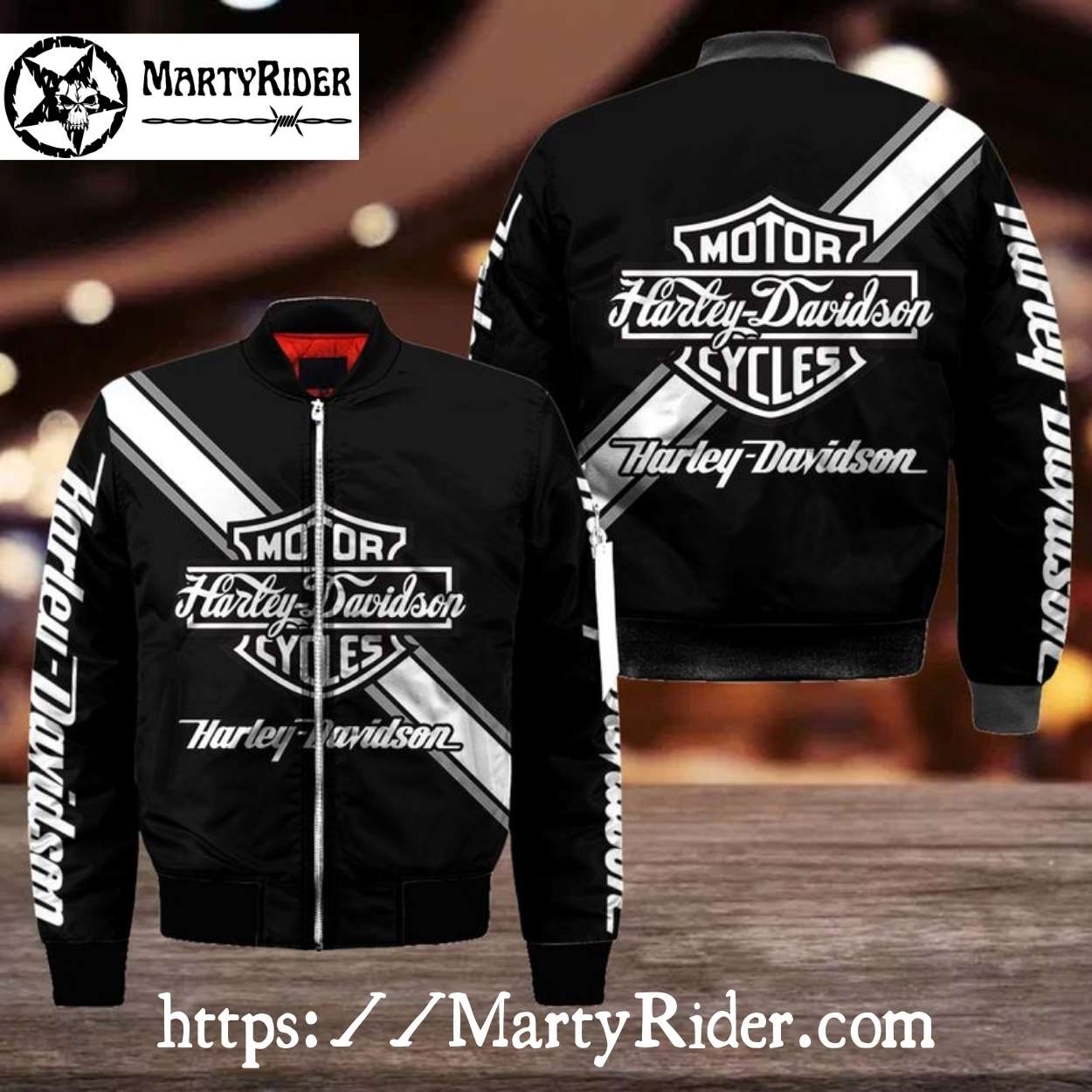 Black and White Harley Davidson Bomber Jackets bomber harley cool Black and White Harley Davidson Bomber Jackets bomber harley cool