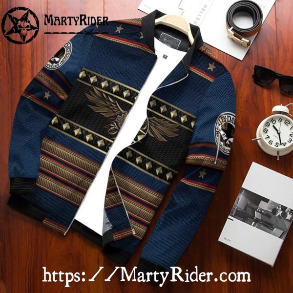 Blue Eagle Harley Davidson Bomber Jackets bomber jacket harley davidson