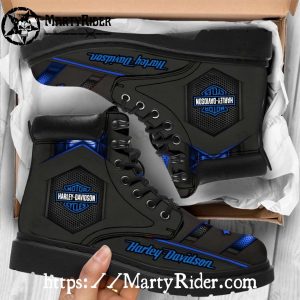 Blue Hexagon Harley Davidson Shoes Timberland Boots