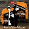 Black White Snowflake Harley Davidson Ugly Xmas Sweater