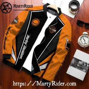 Bold Skull Harley Davidson Bomber Jackets bomber harley jacket
