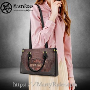 Braided Leather Wing Accent Harley Davidson Leather Bags