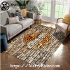 Flaming Skull Eagle Grip Harley Davidson Rugs