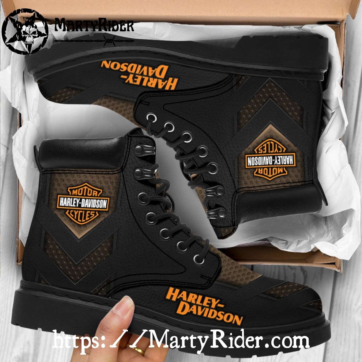 Bronze Chevron Harley Davidson Shoes Timberland Boots Bronze Chevron Harley Davidson Shoes Timberland Boots