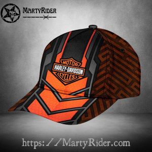 Burnt Orange Honeycomb Harley Davidson Cap