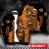 Black Orange Racing Lines bomber jacket Harley Davidson