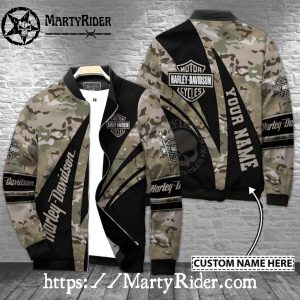 Camo Military Harley Davidson Bomber Jackets bomber harley jacket