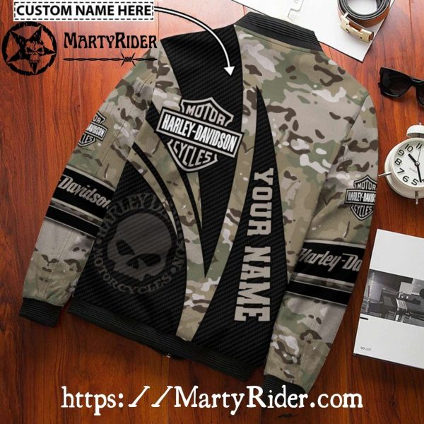 Camo Military Harley Davidson Bomber Jackets bomber harley jacket
