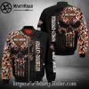 Champion Logo bomber jacket harley davidson orange black