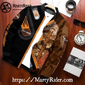 Camo Skull Goggles bomber Harley Davidson Bomber Jackets