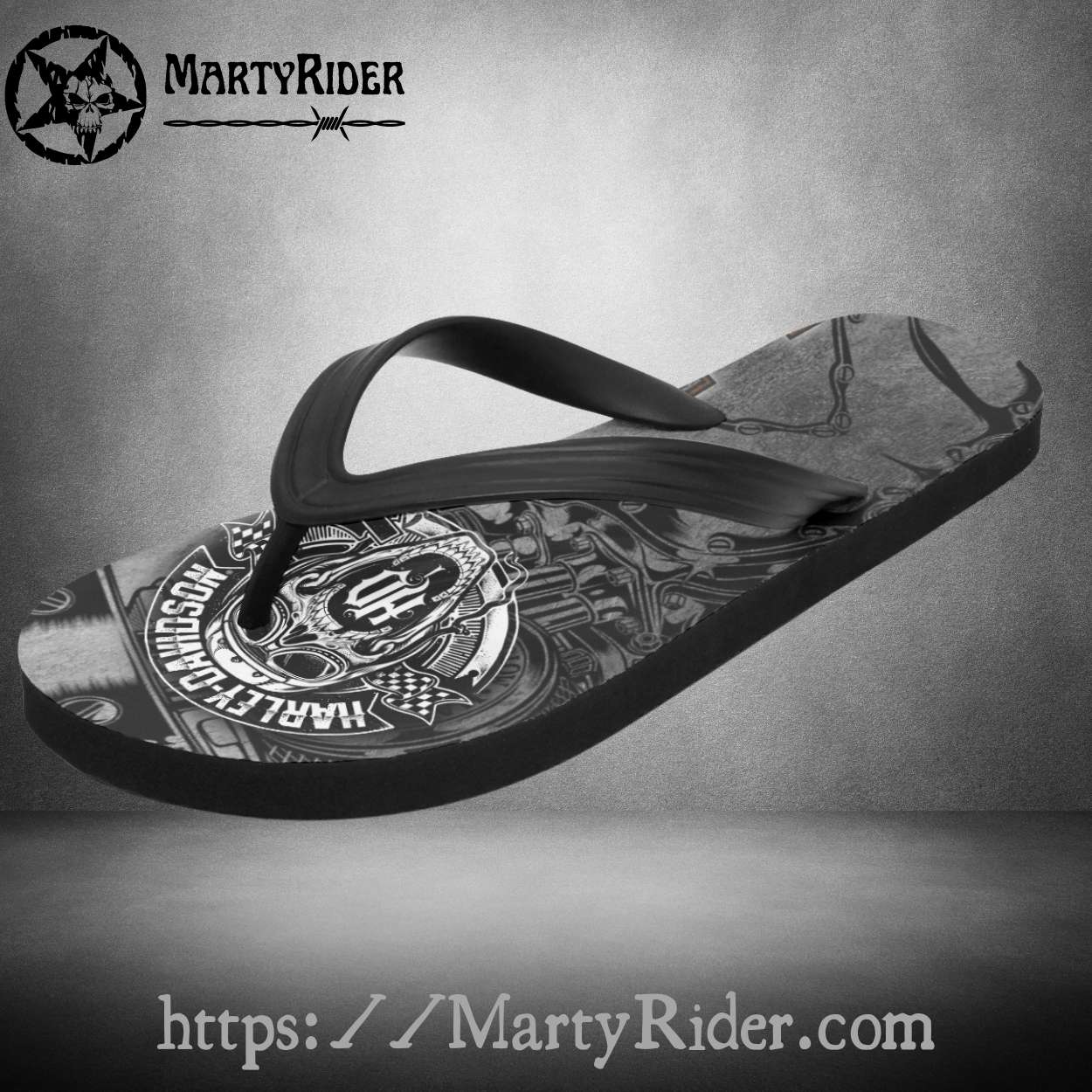 Chain Scream Harley Davidson Flip Flops Biker Style Chain Scream Harley Davidson Flip Flops Biker Style