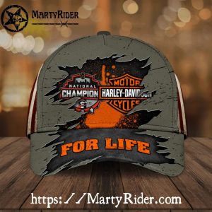 Champion For Life Harley Davidson Caps – Torn Flag Design