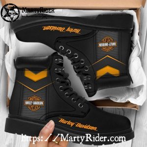 Chevron Black Harley Davidson Shoes Timberland Boots