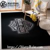 Blue Wood Soaring Eagle Harley Davidson Rugs