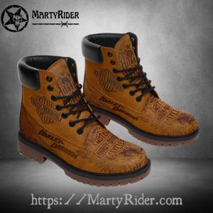 Classic Brown Harley Davidson Shoes Timberland Boots Style