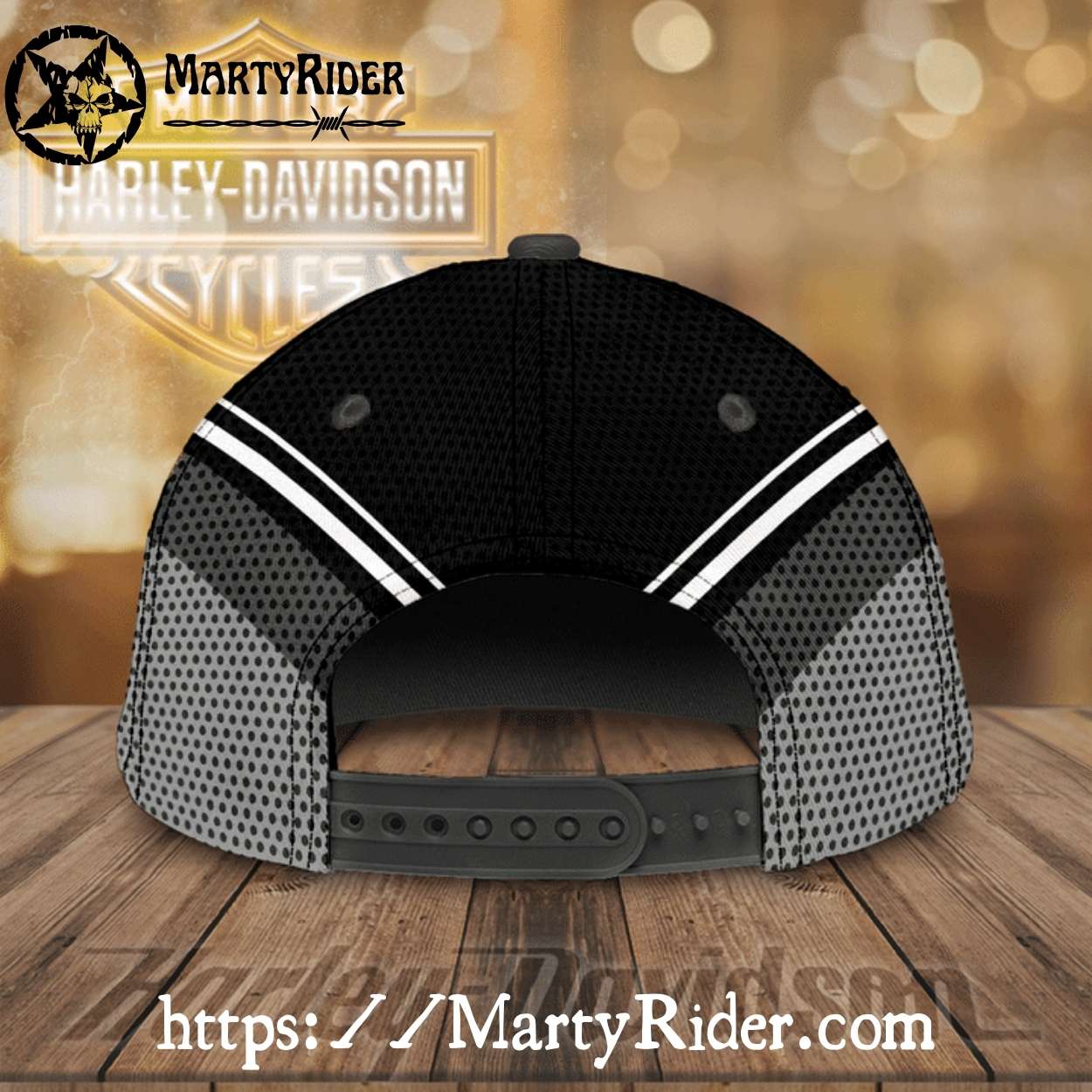 Classic Eagle Harley Davidson Caps – Monochrome Silver Style Classic Eagle Harley Davidson Caps – Monochrome Silver Style
