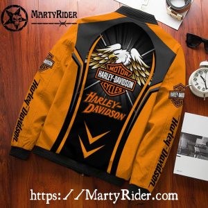 Classic Stripe Harley Davidson Bomber Jacket 2