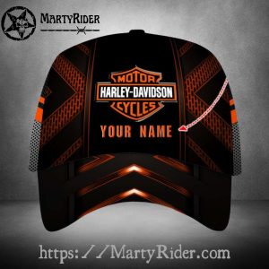 Classic Stripes Harley Davidson Caps – Name Custom Fit
