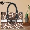 Camo and Leopard Stripe Harley Davidson Leather Purse