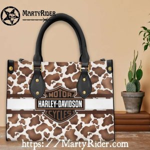 Cow Print Western Harley Davidson Leather Bags