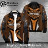 Eagle Spirit Ride Harley Davidson Bomber Jacket Orange