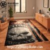 Collage of Riders and Flames Harley Davidson Rugs