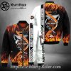 Eagle Spirit bomber jacket harley davidson black orange wings