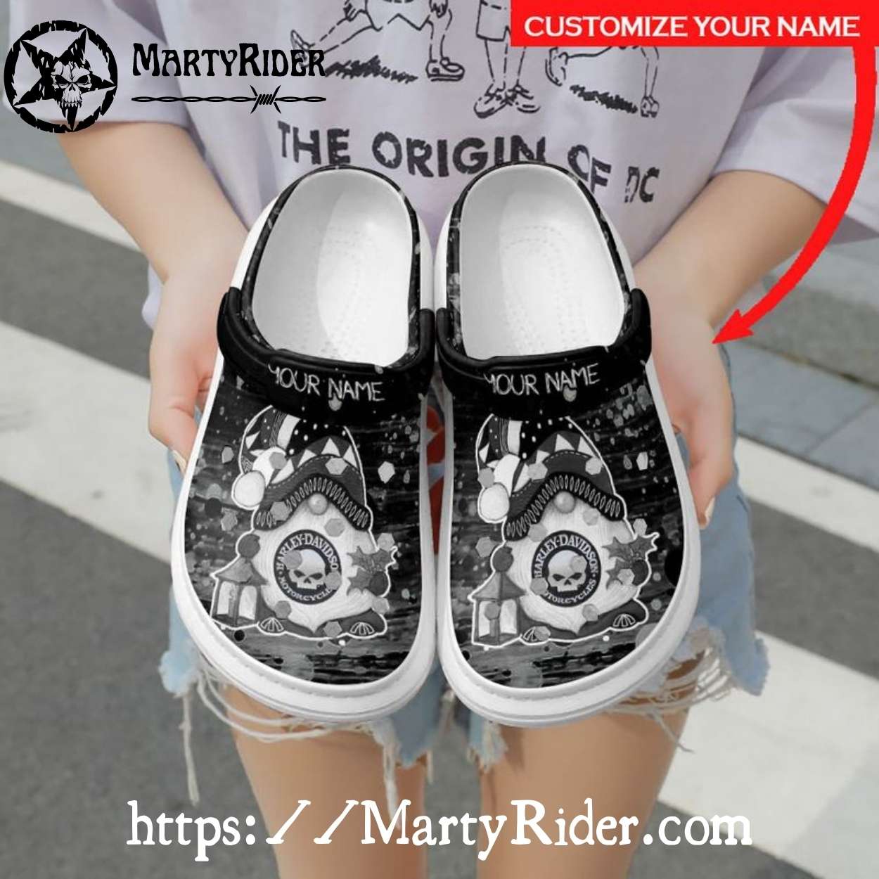 Dark Carnival Harley Davidson Crocs Custom Biker Design Dark Carnival Harley Davidson Crocs Custom Biker Design