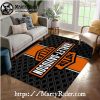 Classic Emblem on Black Harley Davidson Rugs