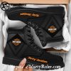 Dark Chevron Harley Davidson Shoes Timberland Riding Boots